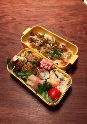 お弁当・・・123ネギソースごはん-レシピのメイン写真
