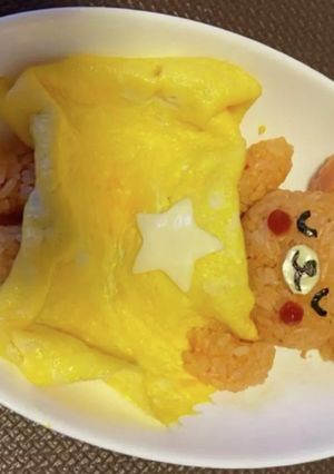 簡単オムライス!可愛いくまさん♪-レシピのメイン写真