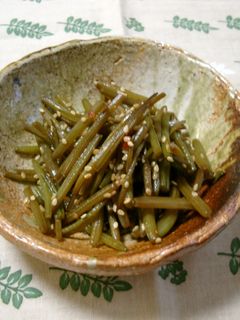 さつまいもの茎のきんぴら♪-レシピのメイン写真