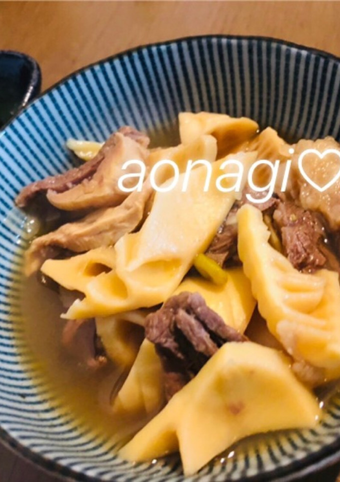 筍と牛すじの炊いたん-レシピのメイン写真