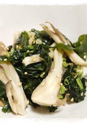 電子レンジ調理☆わかめと舞茸のナムル-レシピのメイン写真