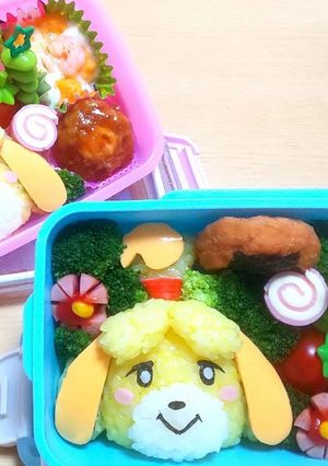 キャラ弁 どうぶつの森 しずえ あつ森-レシピのメイン写真