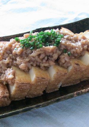 簡単!厚揚げのひき肉あんかけ-レシピのメイン写真