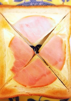 食べやすい!ハムチーズトースト-レシピのメイン写真