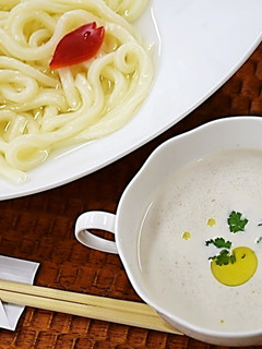 【腸活】ごぼうのポタージュつけ麺仕立て-レシピのメイン写真