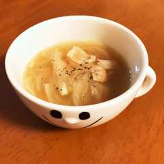 รูปของ ＊簡単♪ベーコンと玉ねぎのスープ＊