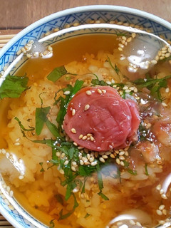 梅の冷製茶漬け-レシピのメイン写真