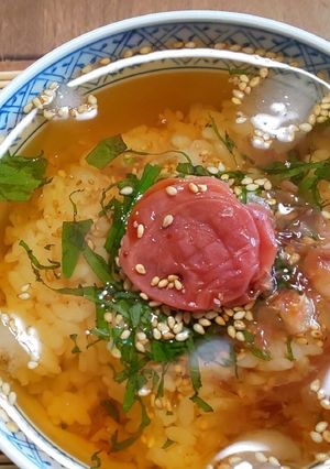 梅の冷製茶漬け-レシピのメイン写真