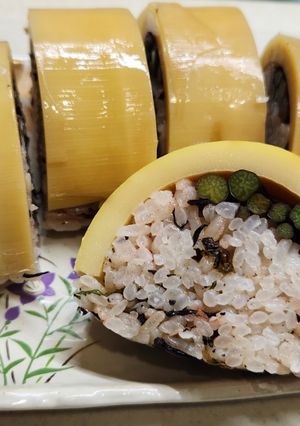 破竹の梅ひじき巻き寿司-レシピのメイン写真