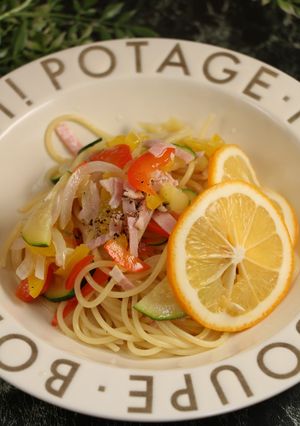 簡単！夏野菜レモンパスタ-レシピのメイン写真