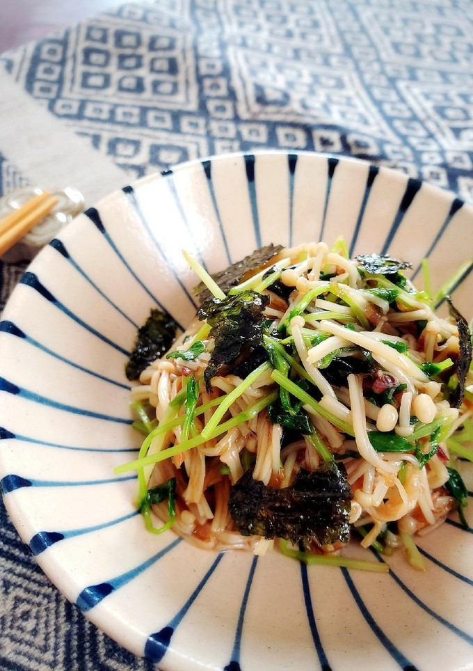 野菜高騰！豆苗とえのきの韓国風おかか和え-レシピのメイン写真