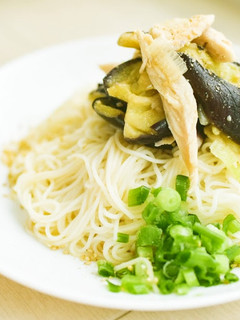 なすとささみのサッパリ素麺-レシピのメイン写真