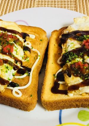お好み焼きのようなトースト-レシピのメイン写真