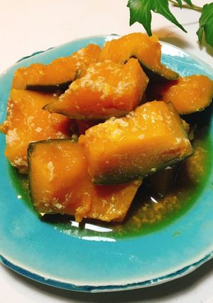 圧力鍋で時短レシピ！かぼちゃの塩麹煮-レシピのメイン写真