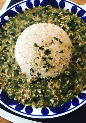 モロヘイヤとオクラの無添加キーマカレー-レシピのメイン写真