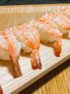 海老よ、どうかそのままで:エビのおすし-レシピのメイン写真