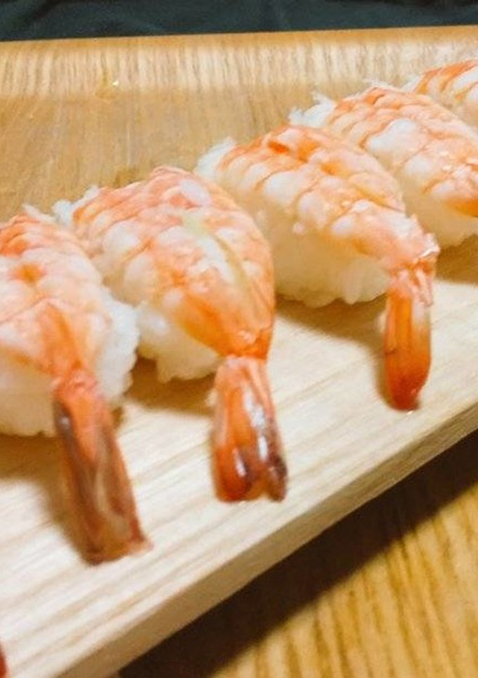 海老よ、どうかそのままで:エビのおすし-レシピのメイン写真