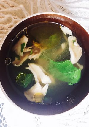 夏の美肌づくり モロヘイヤのお味噌汁-レシピのメイン写真