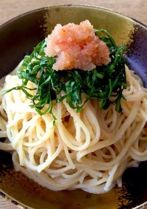 簡単すぎる明太子の冷製パスタ-レシピのメイン写真