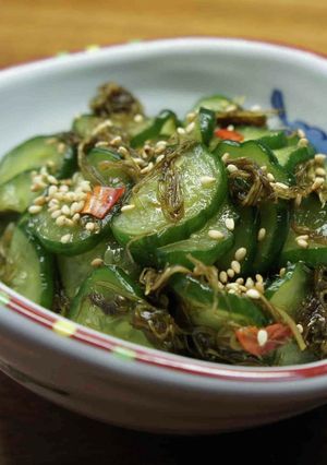 ご飯に合う胡瓜とがごめ昆布の漬物-レシピのメイン写真