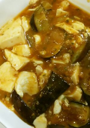丸美屋麻婆豆腐アレンジ　麻婆豆腐茄子-レシピのメイン写真