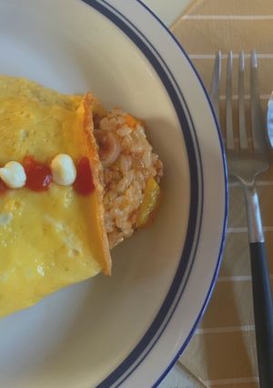 炊飯器いらず！フライパンでオムライス♡-レシピのメイン写真