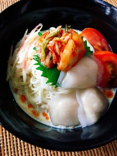 餃子のたれで簡単!冷やし豆乳坦々そうめん-レシピのメイン写真