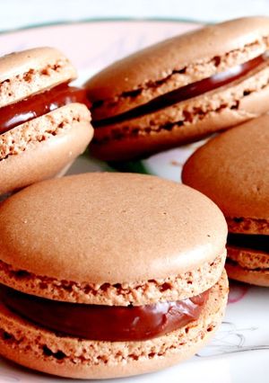 おしゃれで可愛い「チョコレートマカロン」-レシピのメイン写真