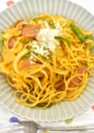 水漬パスタでナポリタン-レシピのメイン写真