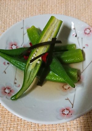 オクラ丸ごと!出汁オクラ漬け-レシピのメイン写真