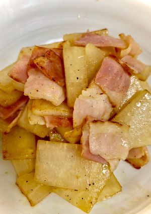 大根のベーコンガーリックペッパー炒め-レシピのメイン写真