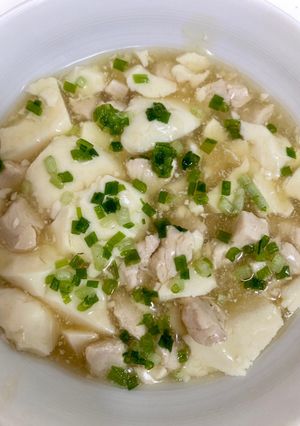 鶏胸肉と柔らか豆腐の和風煮込み-レシピのメイン写真