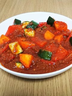 夏野菜のミートソース炒め煮-レシピのメイン写真