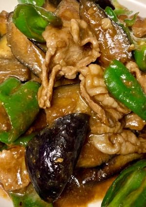 なすとピーマンと豚肉のねぎみそ炒め-レシピのメイン写真