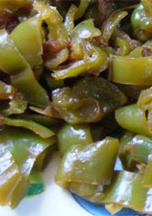 ピーマンの梅クタクタ煮-レシピのメイン写真