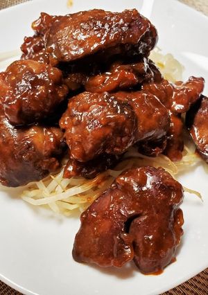 鳥肝とハツの中華炒め-レシピのメイン写真