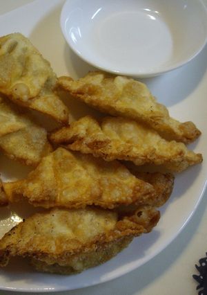 アボカド&生ハムディップ餃子の皮包み揚げ-レシピのメイン写真