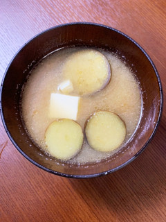 王道だけど一手間☆茄子と豆腐の味噌汁-レシピのメイン写真