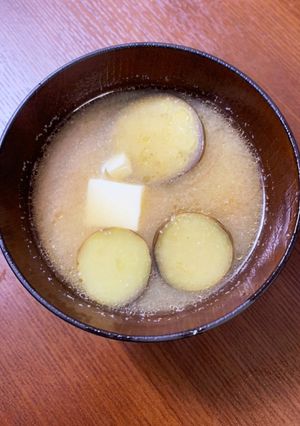 王道だけど一手間☆茄子と豆腐の味噌汁-レシピのメイン写真