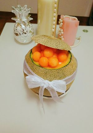 まんまる　まるごとメロンケーキ-レシピのメイン写真