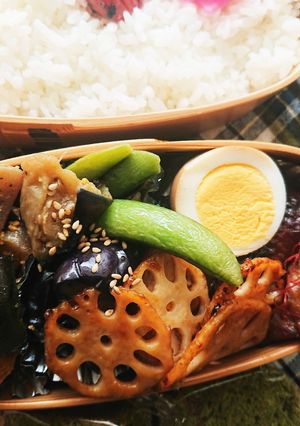 お弁当★なす×スナップエンドウマリネ-レシピのメイン写真