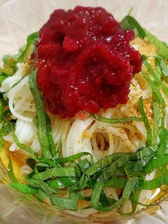 梅シソそうめん-レシピのメイン写真