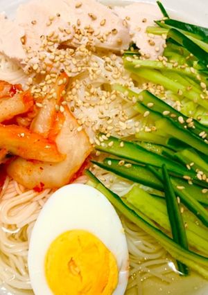 サッパリ☆冷麺風そうめん-レシピのメイン写真