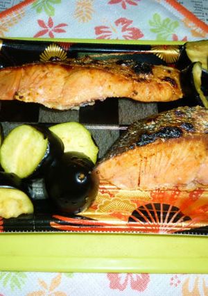 紅鮭の網焼きとなすの塩もみのタパス-レシピのメイン写真