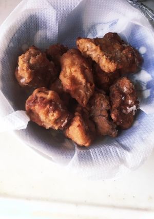 残った粉末ソースで！鶏むね肉の黒唐揚げ-レシピのメイン写真