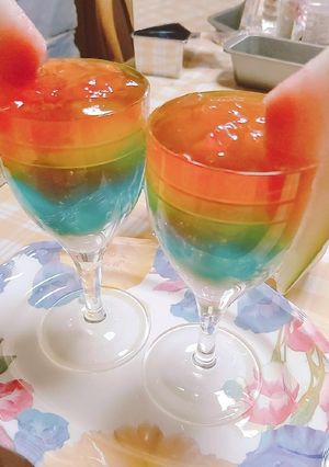 海に行きたい(>_<)トロピカル寒天☆-レシピのメイン写真