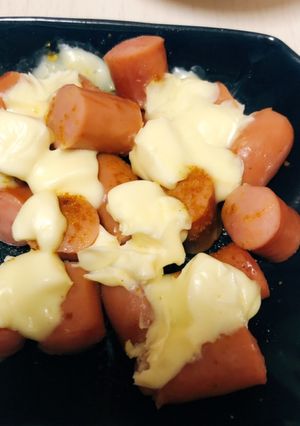 レンジのみ☆カリーブルスト風ONチーズ-レシピのメイン写真