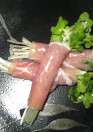 生ハムのカイワレ巻き　レモン風味-レシピのメイン写真