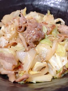 豚こまとキャベツの簡単ポン酢炒め-レシピのメイン写真
