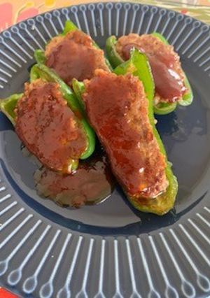 つなぎ要らず！ヘルシーピーマンの肉詰め-レシピのメイン写真